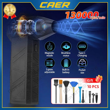 130000RPM Wireless Mini Air Blower Tool - InspiredGrabs.com